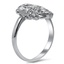 The Cardea Ring, smalltop view on a hand