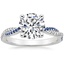 18K White Gold Petite Luxe Twisted Vine Sapphire and Diamond Ring (1/8 ct. tw.), smalltop view