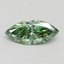1.03 Ct. Fancy Vivid Green Marquise Lab Grown Diamond