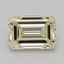 0.52 Ct. Fancy Light Yellow Emerald Lab Grown Diamond