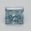 1.50 Ct. Fancy Intense Blue Princess Lab Grown Diamond