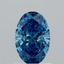 1.02 Ct. Fancy Vivid Blue Oval Lab Grown Diamond