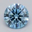 1.02 Ct. Fancy Vivid  Blue Round Lab Grown Diamond