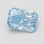 1.10 Ct. Fancy Vivid Blue Radiant Lab Grown Diamond