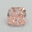 4.02 Ct. Fancy Vivid Pink Cushion Lab Grown Diamond