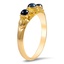 The Lachelle Ring, smalltop view on a hand