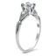 The Lesa Ring, smalltop view on a hand