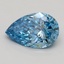 2.30 Ct. Fancy Vivid Blue Pear Lab Grown Diamond