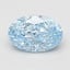 1.07 Ct. Fancy Vivid Blue Oval Lab Grown Diamond