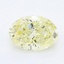 0.71 Ct. Fancy Yellow Oval Lab Grown Diamond