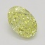 0.76 Ct. Fancy Intense Yellow Oval Diamond