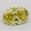 4.01 Ct. Fancy Vivid Yellow Oval Lab Grown Diamond