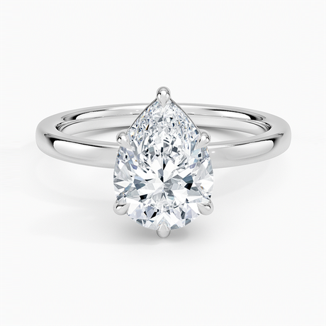 18K White Gold Fairmined Perfect Fit Solitaire 2mm Ring