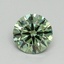 0.72 Ct. Fancy Vivid Green Round Lab Grown Diamond