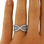 The Prairie Ring, smalltop view on a hand