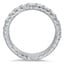 Hand-Engraved Luxe Antique Scroll Diamond Ring, smallside view