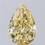 1.02 Ct. Fancy Intense Yellow Pear Lab Grown Diamond