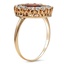 The Roxbury Ring, smalltop view on a hand