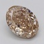 3.01 Ct. Light  Brown Oval Lab Grown Diamond