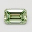 0.94 Ct. Fancy Vivid Green Emerald Lab Grown Diamond