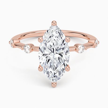 14K Rose Gold Aimee 1.4mm Diamond Ring