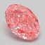 2.07 Ct. Fancy Vivid Pink Oval Lab Grown Diamond