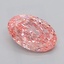 2.13 Ct. Fancy Pink Oval Lab Grown Diamond