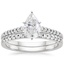 18KW Moissanite Sonora Diamond Bridal Set (1/4 ct. tw.), smalltop view