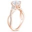 14K Rose Gold Garland Diamond Ring, smallside view