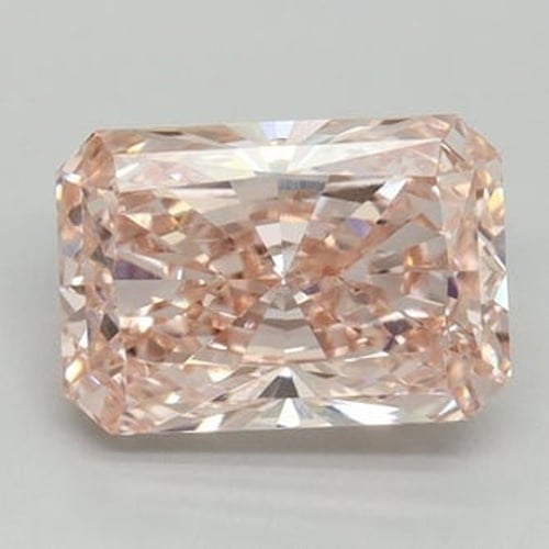 4.06 Ct. Fancy Intense Pink Radiant Lab Grown Diamond