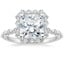 18K White Gold Marseille Halo Diamond Ring (1/2 ct. tw.), smalltop view
