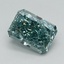 1.51 Ct. Fancy Vivid  Green Radiant Lab Grown Diamond