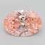 6.02 Ct. Fancy Vivid Pink Oval Lab Grown Diamond