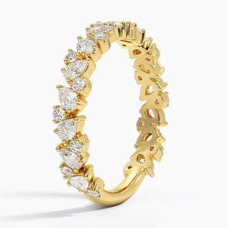 Three-Quarter Coverage Diamond Ring