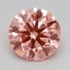 1.52 Ct. Fancy Vivid Pink Round Lab Grown Diamond