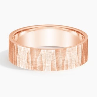 Aspen 6mm Wedding Ring in 14K Rose Gold