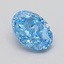 1.00 Ct. Fancy Vivid  Blue Oval Lab Grown Diamond