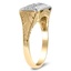 The Zaza Ring, smalltop view on a hand