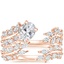 14K Rose Gold Sweeping Ivy Diamond Bridal Set (1 ct. tw.)