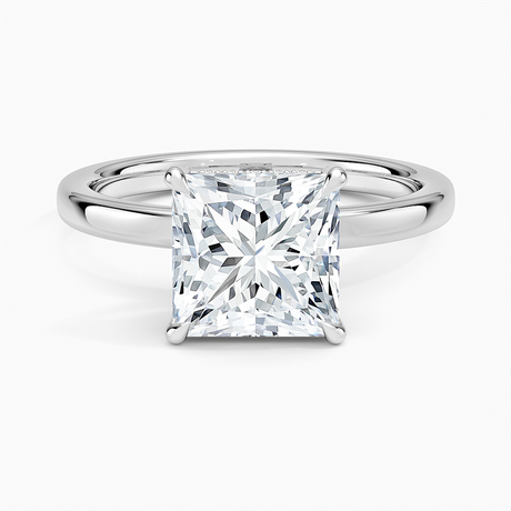 18K White Gold Lumiere 2mm Diamond Ring (1/8 ct. tw.)