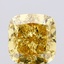 2.30 Ct. Fancy Vivid Yellow Cushion Lab Grown Diamond