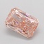 1.00 Ct. Fancy Vivid Pink Radiant Lab Grown Diamond