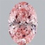 3.01 Ct. Fancy Vivid Pink Oval Lab Grown Diamond
