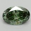 2.01 Ct. Fancy Vivid Pacific Green Oval Lab Grown Diamond