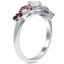 Pinwheel Galaxy Diamond and Ruby Ring, smallview