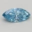0.51 Ct. Fancy Vivid Blue Marquise Lab Grown Diamond