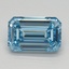 1.18 Ct. Fancy Intense Blue Emerald Lab Grown Diamond
