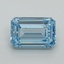 3.02 Ct. Fancy Intense Blue Emerald Lab Grown Diamond