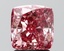 2.51 Ct. Fancy Vivid Pink Cushion Lab Grown Diamond