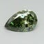 1.04 Ct. Fancy Vivid Green Pear Lab Grown Diamond